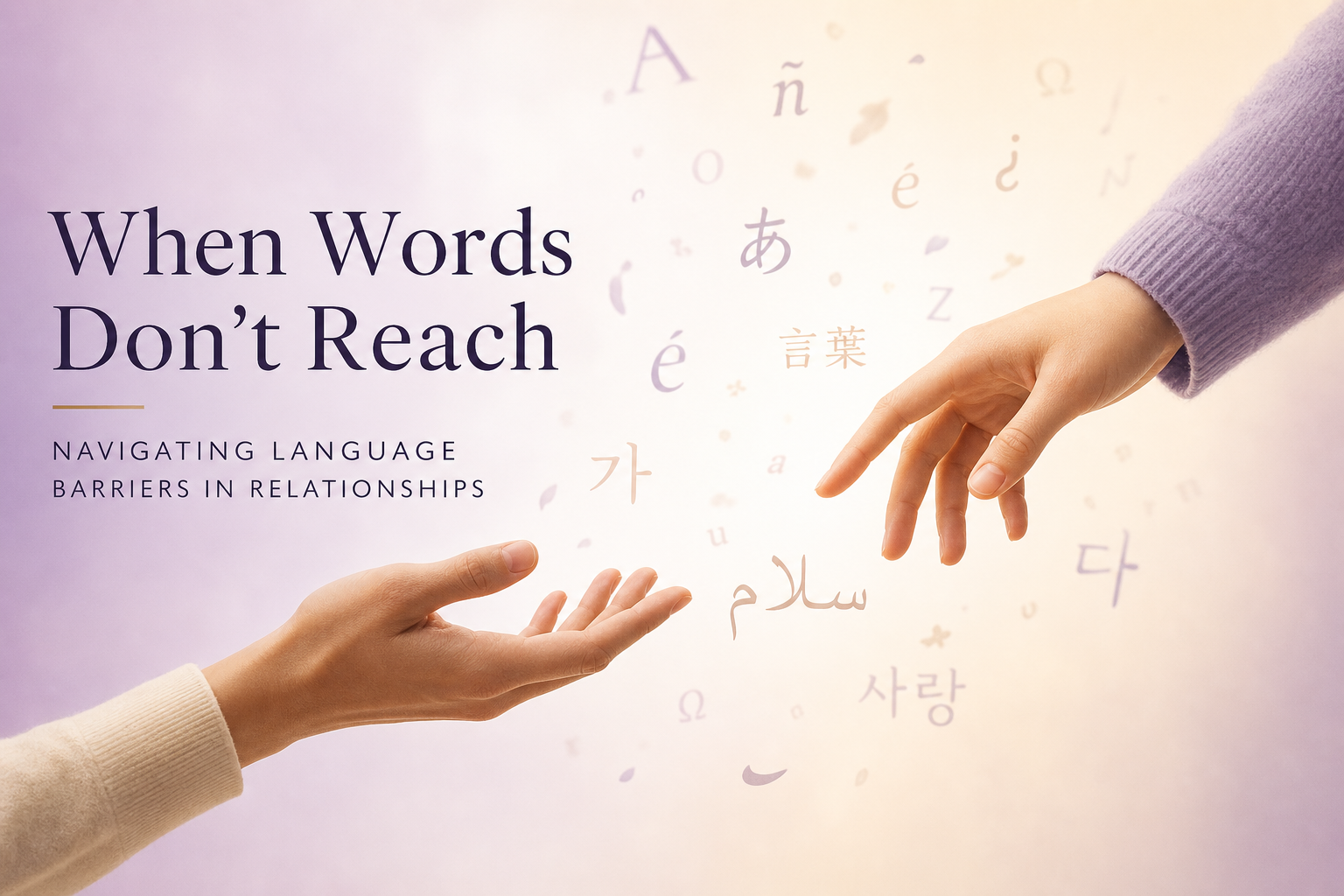 Language Barrier in a Relationship? Here's What Actually Helps