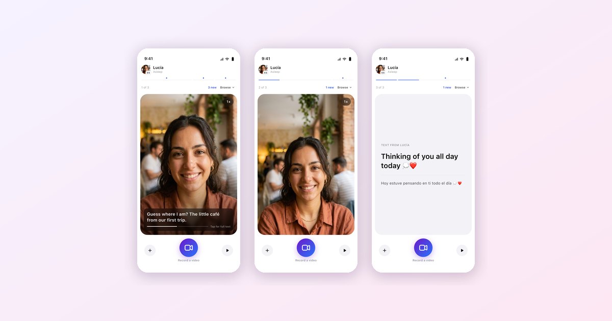 Pulse: A Video Conversation for Couples in Different Time Zones and Languages